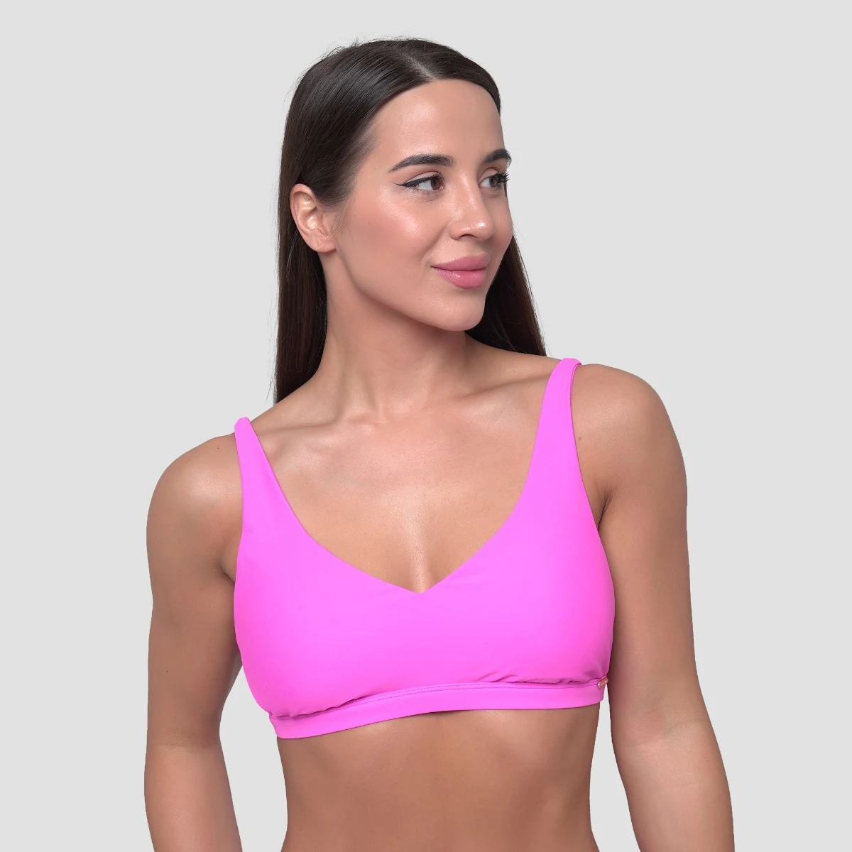 GymBeam Women‘s Sports Bikini Top Pink - Rozmiar: S | Kolor: Różowy | Waga: 0,067 g · záber 3