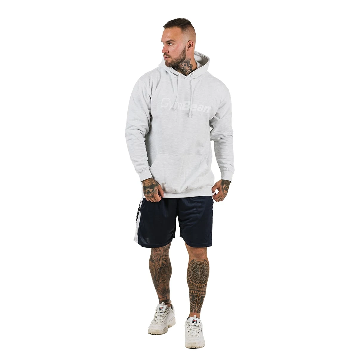 GymBeam Bluza z kapturem PRO Hoodie Grey - Rozmiar: S | Kolor: sivá | Grupa wiekowa: Dorośli | Waga: 0,44 g | Opakowanie: 24 · záber 6