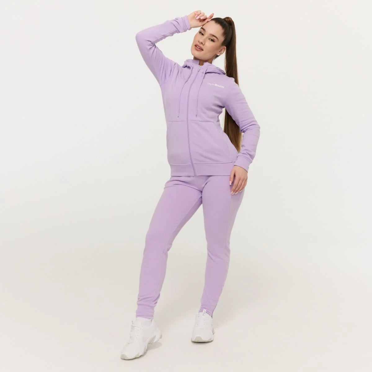 GymBeam Women‘s Limitless Zip Up Hoodie Lavender - Rozmiar: S | Pohlavie: Damskie | Vek: Dorośli | Waga: 0,45 g | Opakowanie: 40 · záber 5