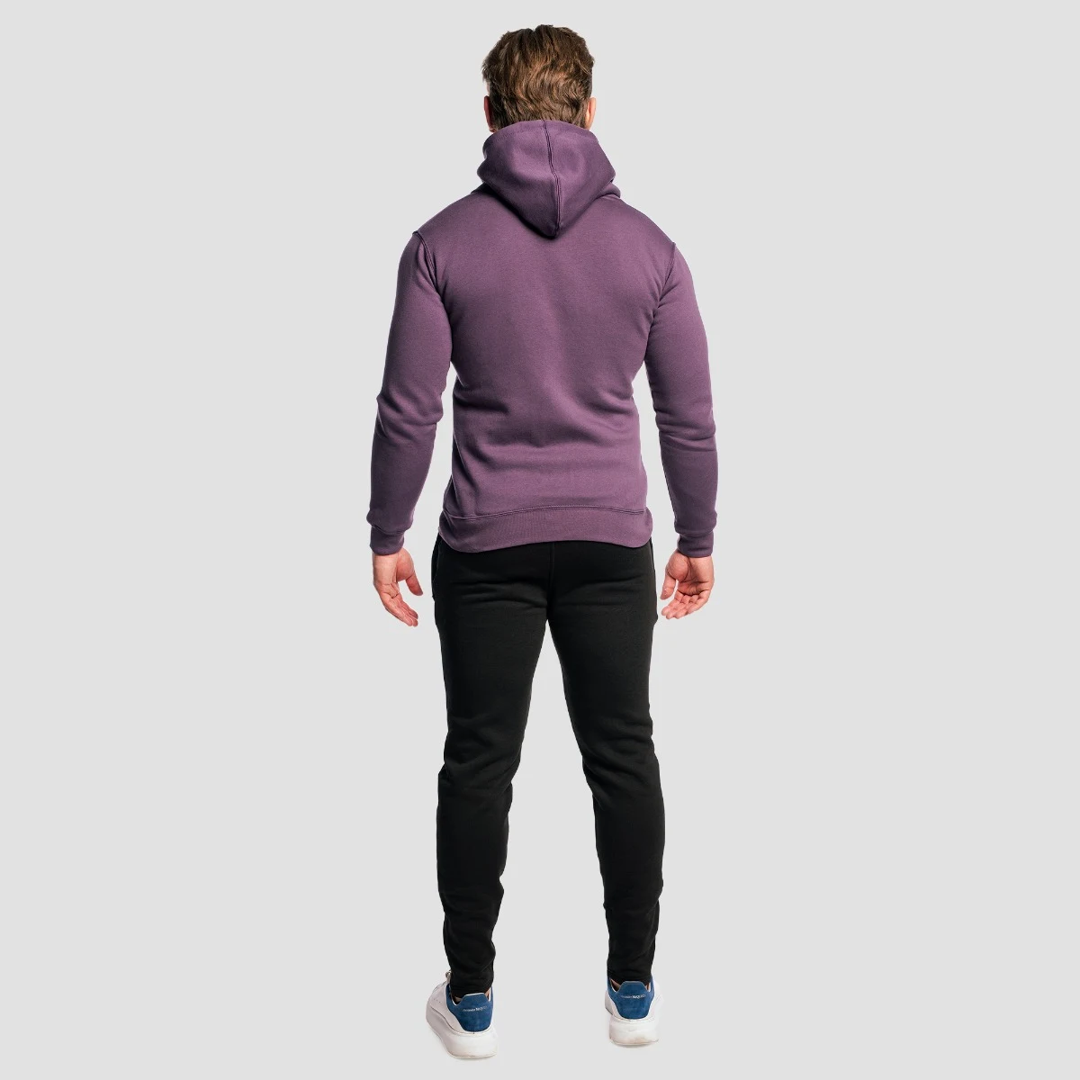 GymBeam Zipper Hoodie Obsidian - Rozmiar: S | Kolor: Fioletowy | Waga: 0,422 g | Opakowanie: 25 · záber 5