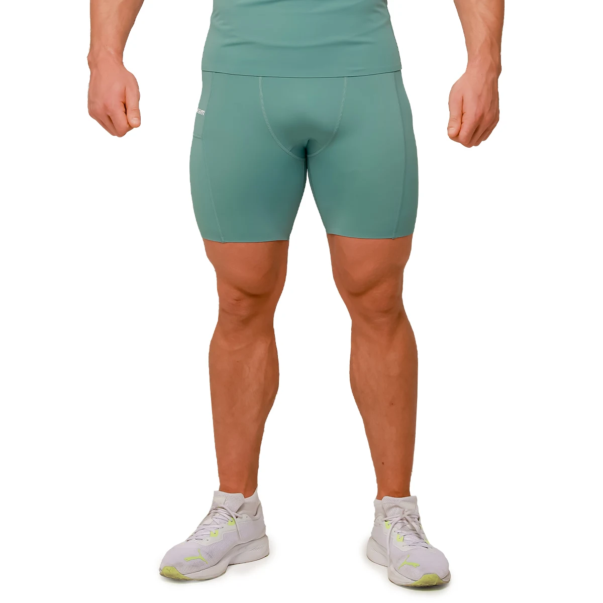 GymBeam Mid Compression Shorts Blue - Rozmiar: M | Kolor: Niebieski | Waga: 0,12 g | Opakowanie: 80 · záber 5