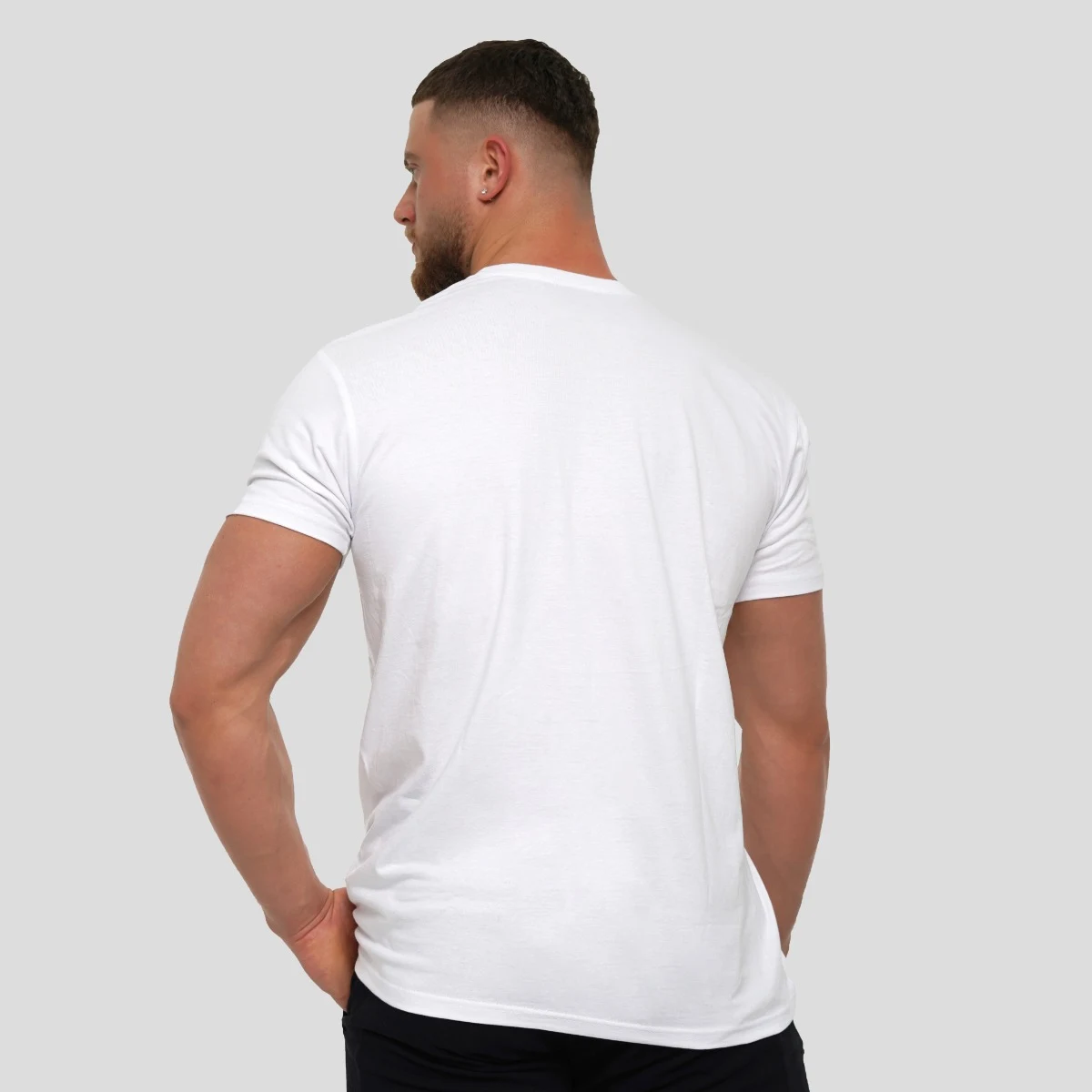 GymBeam Stronger Together T-shirt White - Rozmiar: M | Kolor: Biały | Waga: 0,2 g · záber 3