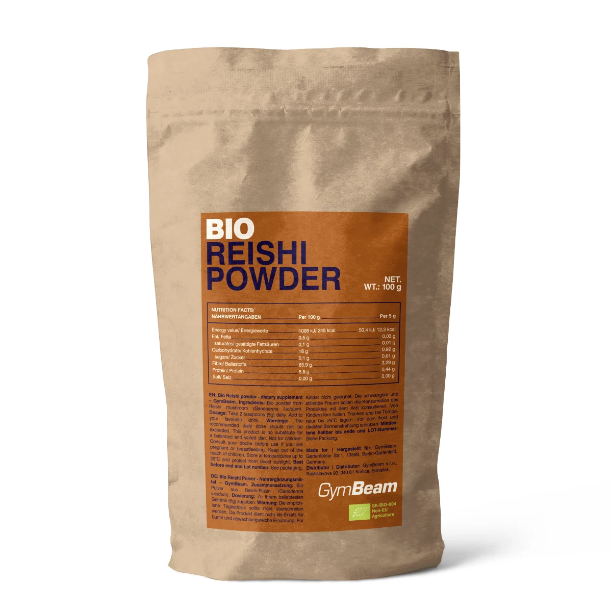 GymBeam BIO Reishi w proszku · záber 1
