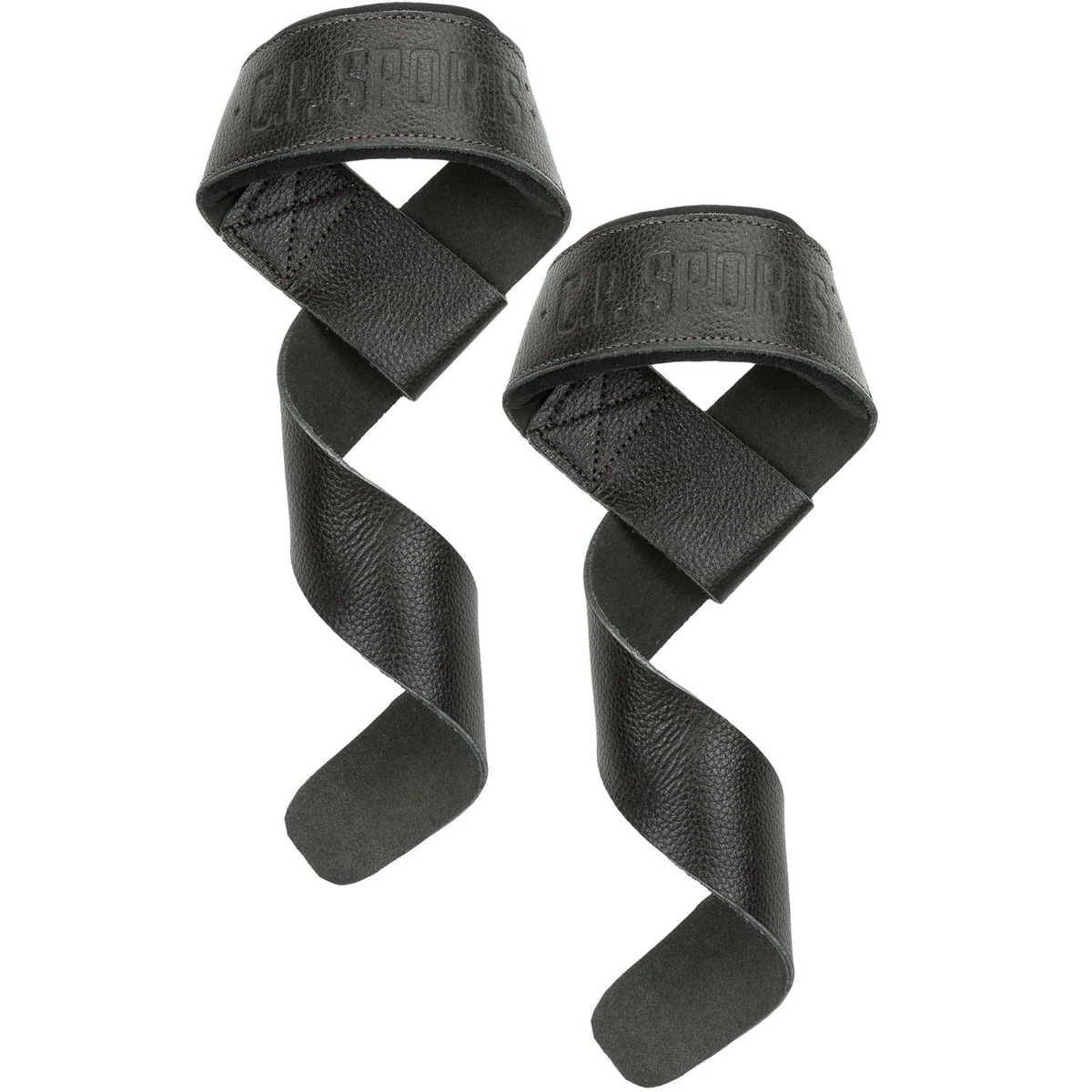 C.P. Sports Lifting straps Premium leather black · záber 1