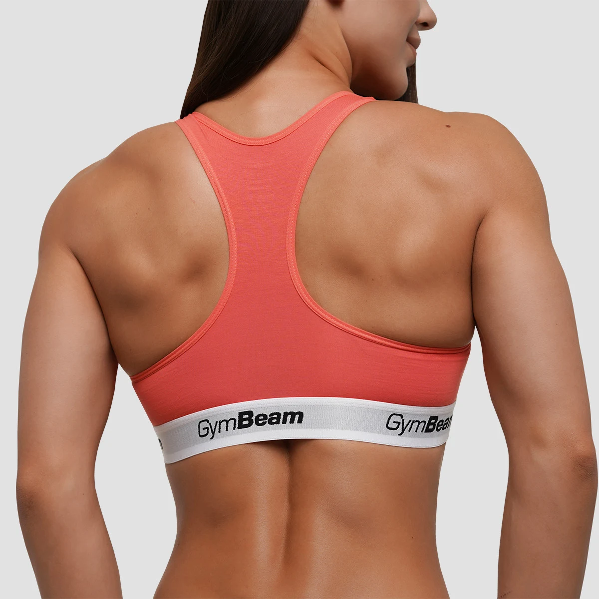 GymBeam Bralette Strawberry Red - Rozmiar: XS | Kolor: Pomarańczowy | Waga: 0,1 g | Opakowanie: 132 · záber 3
