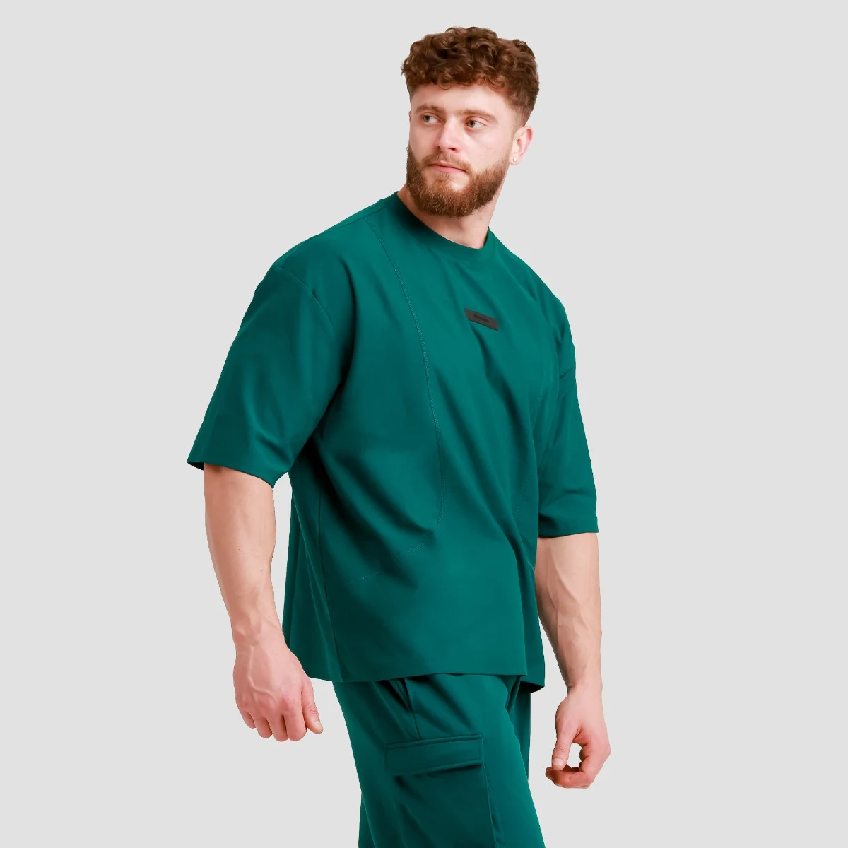 GymBeam Oversized Unstoppable T-shirt Green · záber 4