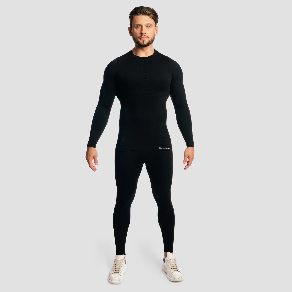 GymBeam Fuse Longsleeve T-shirt Black - Rozmiar: S | Kolor: Czarny | Waga: 0,16 g | Opakowanie: 40 · záber 5