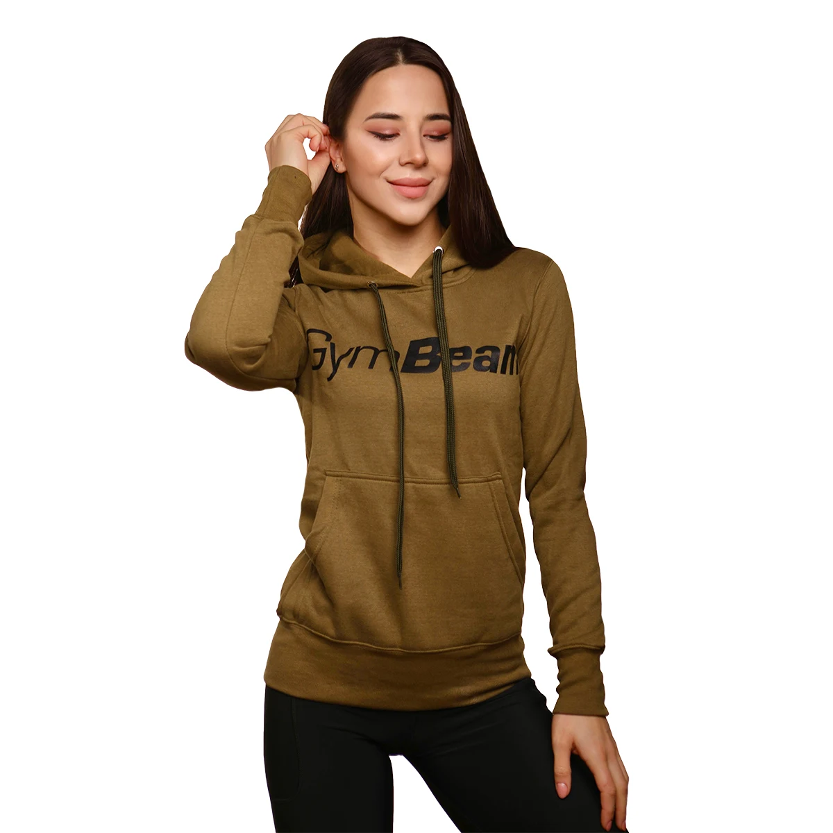 GymBeam Bluza Athlete Military Zielona - Rozmiar: M | Kolor: Zielony | Waga: 0,47 g | Opakowanie: 25 · záber 3