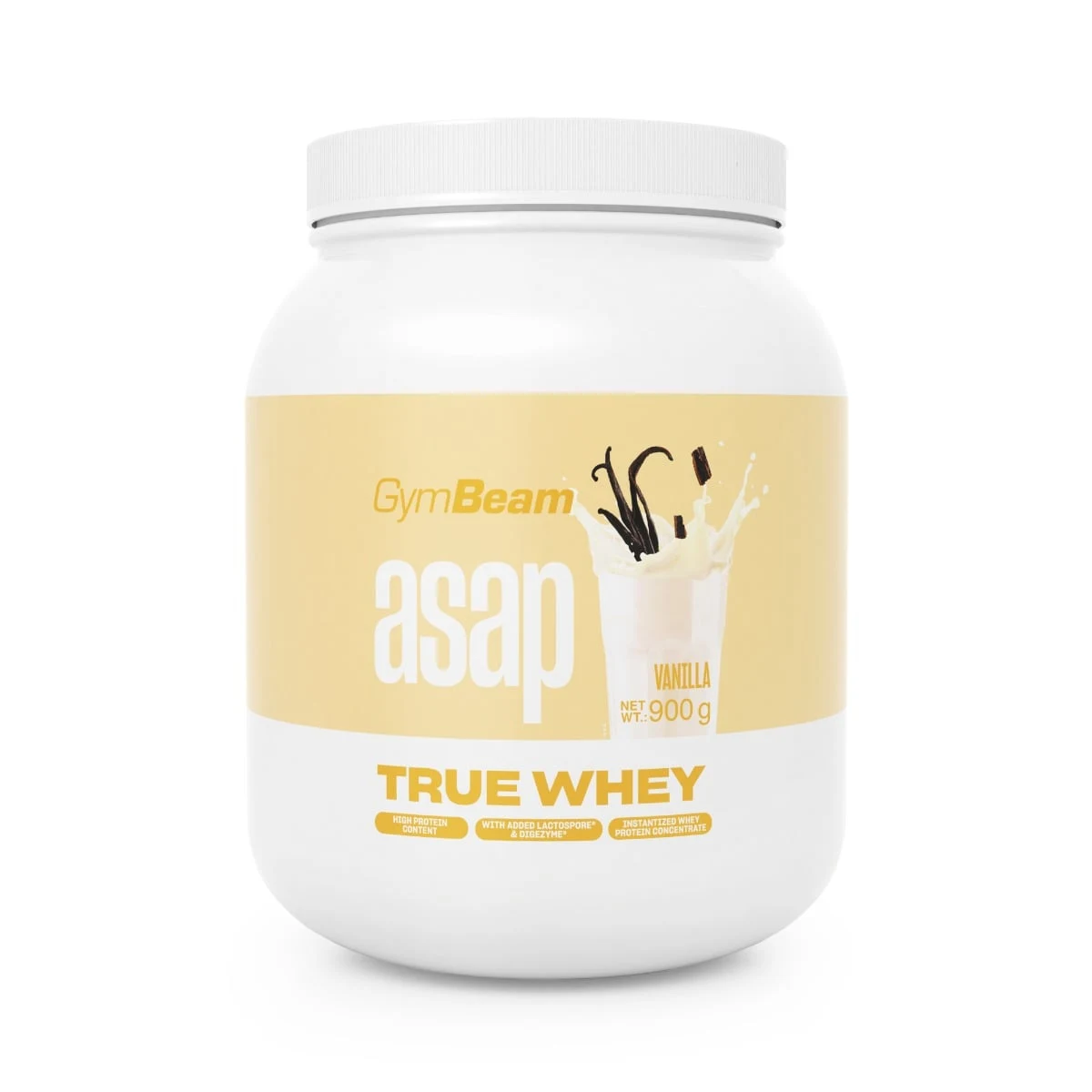 GymBeam - True Whey ProDigest - Smak: Wanilia | Waga: 0,9 g | Opakowanie: 900 g · záber 1