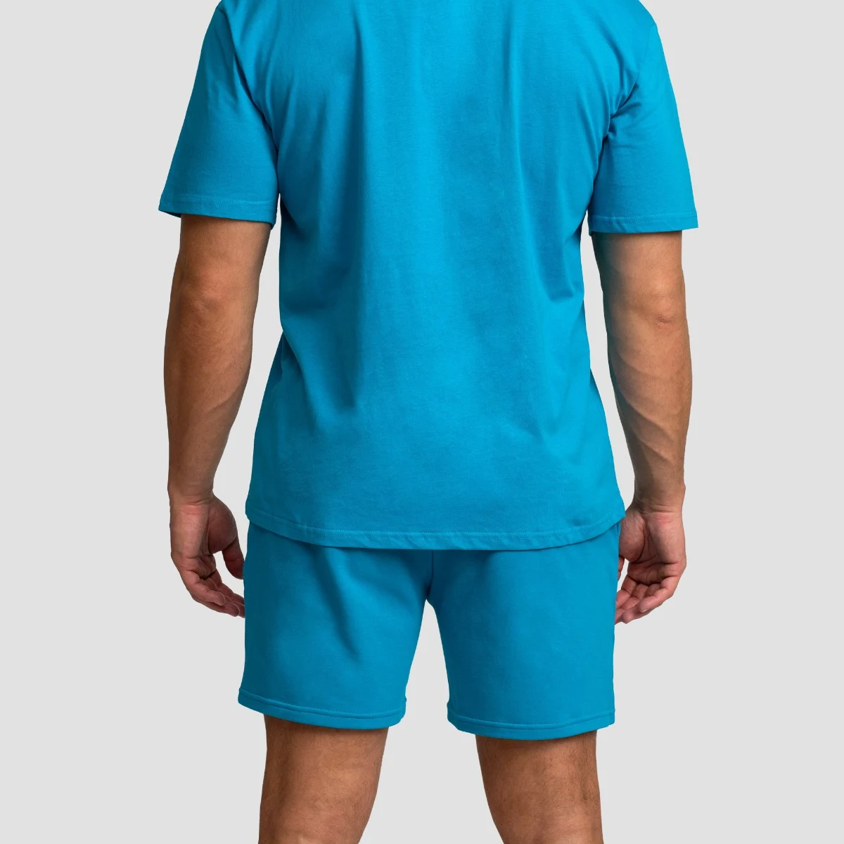 GymBeam Limitless Shorts Aquamarine - Rozmiar: M | Kolor: Niebieski | Waga: 0,3 g | Opakowanie: 50 · záber 3