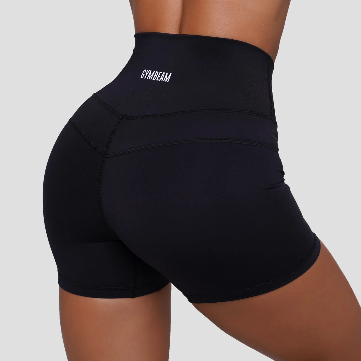 GymBeam Women‘s FIT Shorts Black - Rozmiar: XXL | Kolor: Czarny | Waga: 0,105 g | Opakowanie: 150 · záber 3