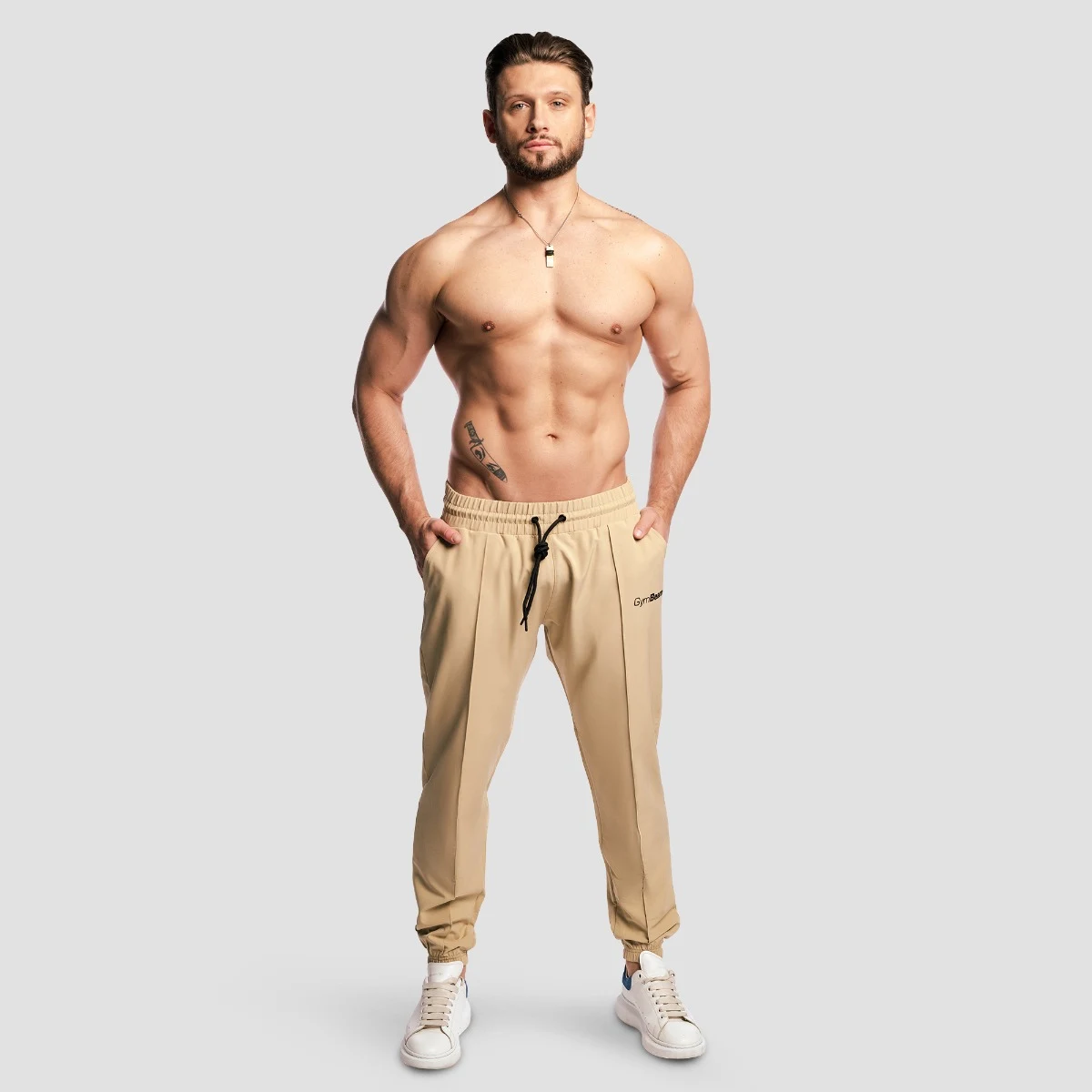 GymBeam ARC pants Beige - Rozmiar: S | Kolor: Béžová | Waga: 0,296 g · záber 5