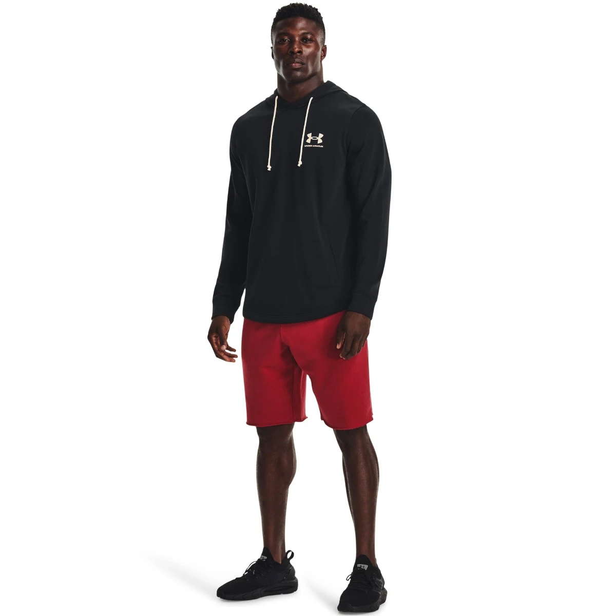 Under Armour Men´s Hoodie Rival Terry LC HD Black - Rozmiar: S | Kolor: Czarny | Waga: 0,342 g · záber 3
