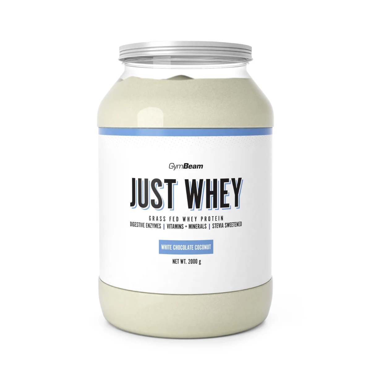 GymBeam Protein Just Whey - Smak: Kokos biała czekolada | Waga: 2 g | Opakowanie: 2000 g · záber 1