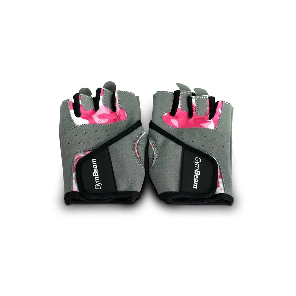 GymBeam Rękawiczki fitness Camo Pink - Rozmiar: M | Kolor: Różowy | Waga: 0,05 g | Opakowanie: 300 · záber 1