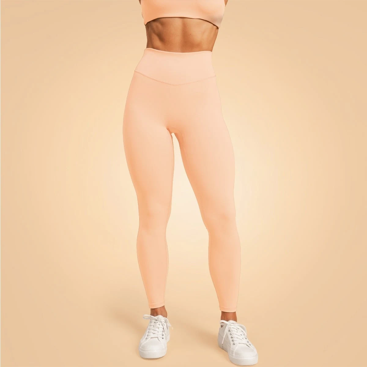 BeastPink Women‘s Venture Leggings Peach - Rozmiar: L | Kolor: Pomarańczowy | Waga: 0,18 g · záber 1