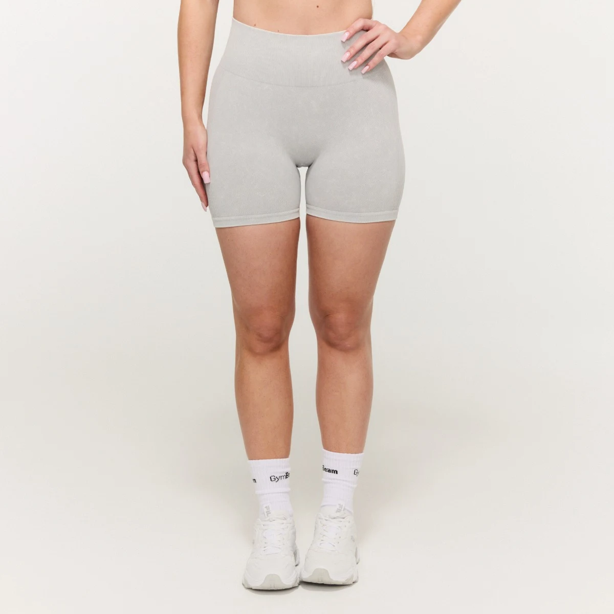 GymBeam Women‘s Lift Seamless Shorts Grey - Rozmiar: S | Kolor: Szary | Waga: 0,11 g | Opakowanie: 80 · záber 3