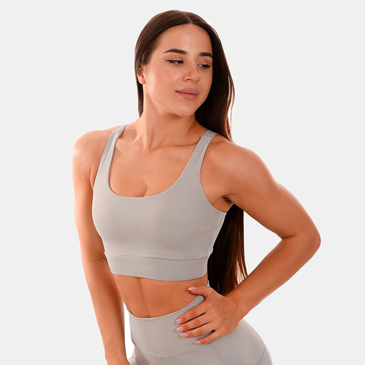 GymBeam Biustonosz sportowy grey - Rozmiar: XL | Kolor: Szary | Waga: 0,19 g | Opakowanie: 95 · záber 3