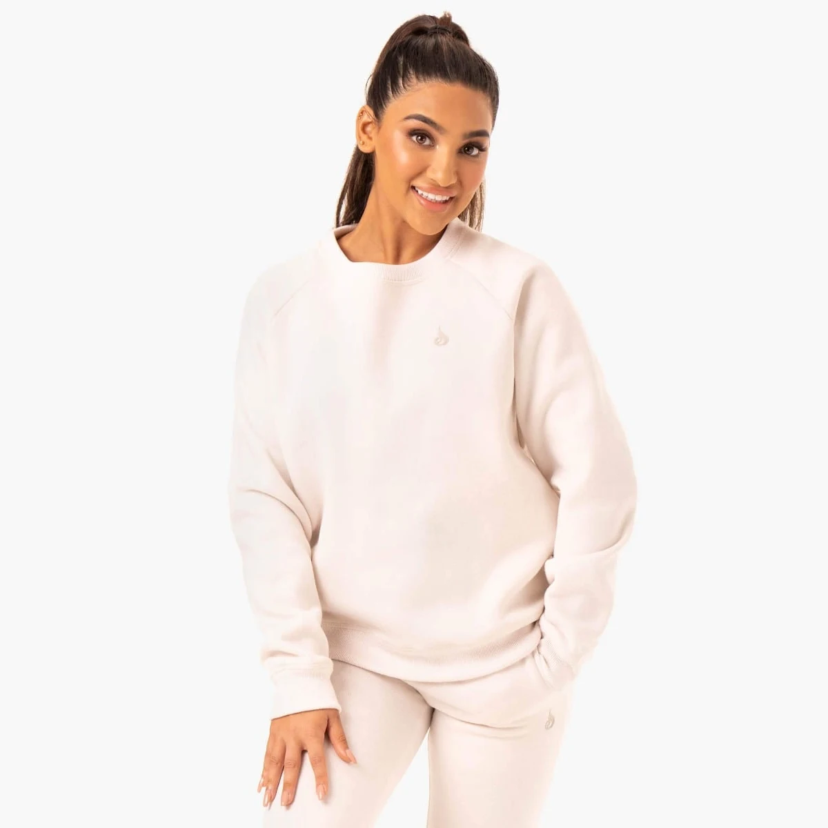 Ryderwear Sweter damski Adapt Boyfriend Sweater Ivory · záber 1