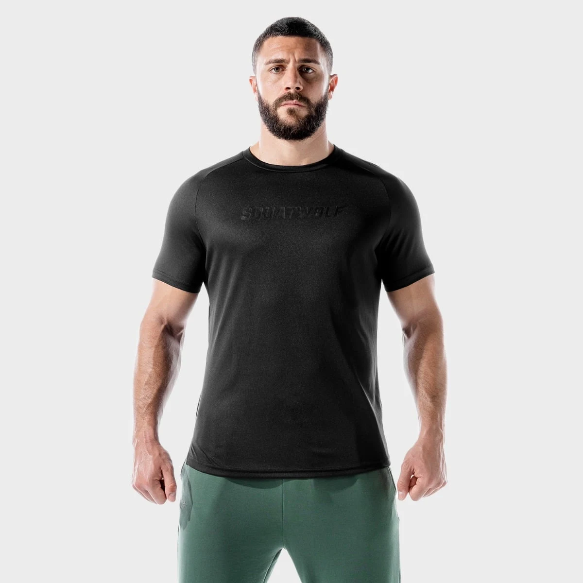 SQUATWOLF Men‘s T-shirt LAB360º Recycled Mesh Tee Black · záber 1
