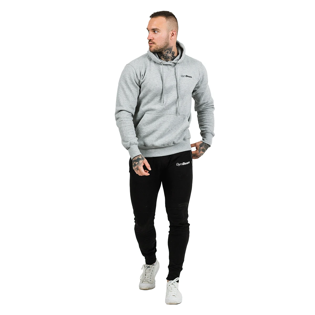 GymBeam Bluza Athlete Grey Black - Rozmiar: S | Kolor: Szary | Waga: 0,49 g | Opakowanie: 25 · záber 4