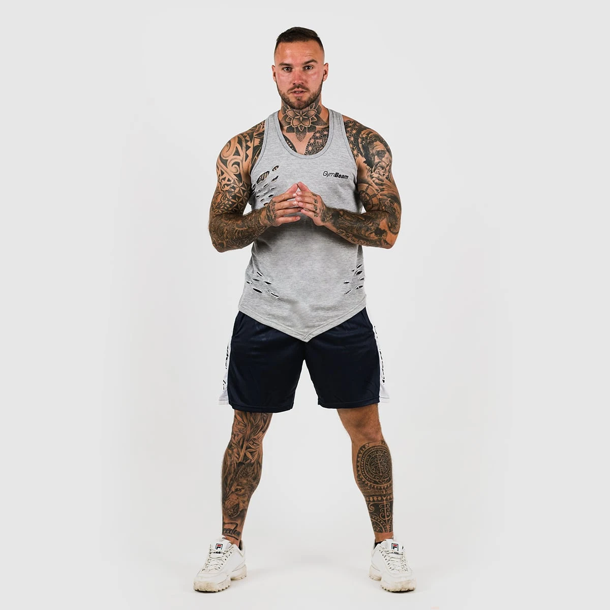 GymBeam Spodenki Vertical Navy - Rozmiar: L | Waga: 0,2 g | Opakowanie: 140 · záber 3