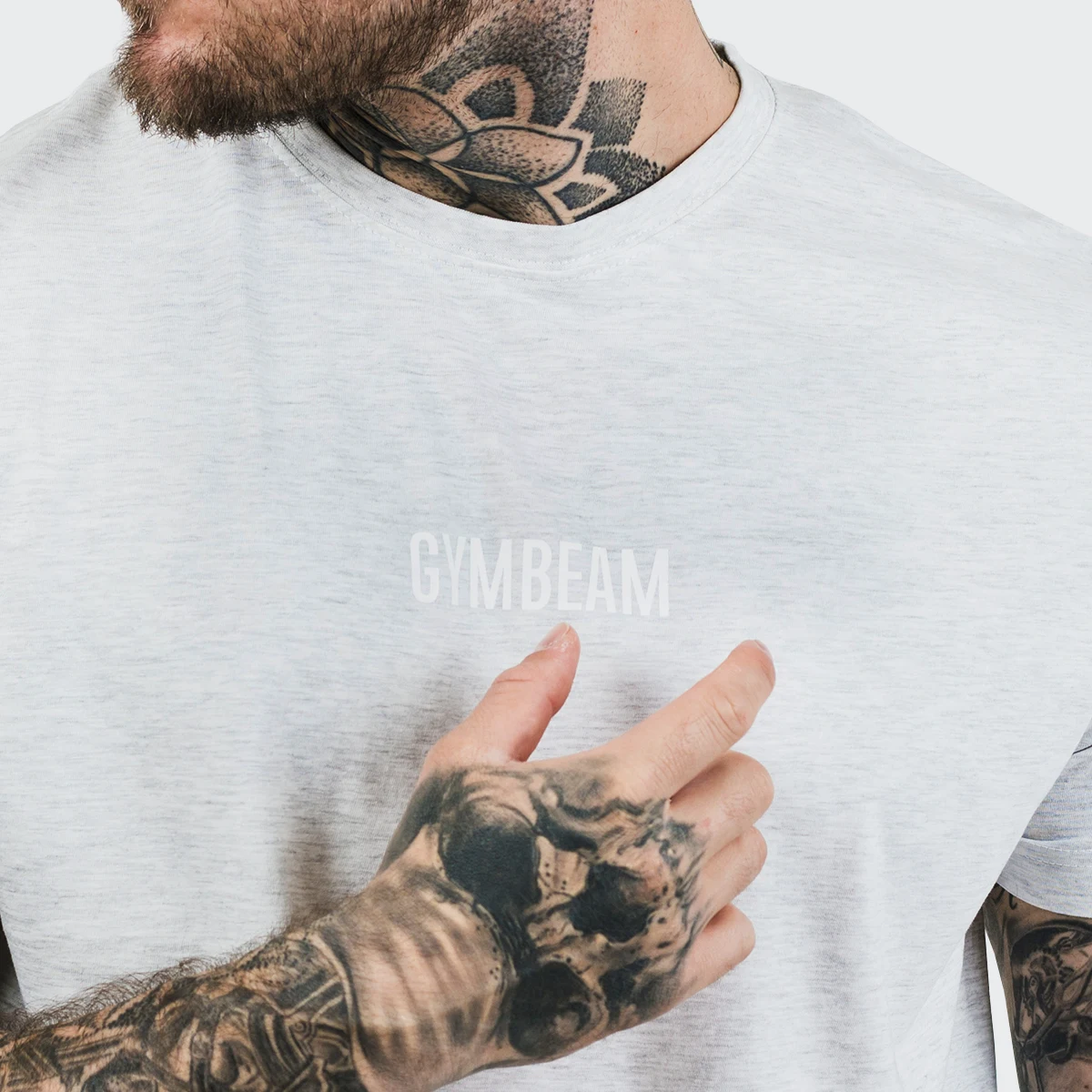 GymBeam Koszulka FIT Grey - Rozmiar: XXL | Pohlavie: Męskie | Vek: Dorośli | Waga: 0,19 g | Opakowanie: 10 · záber 2