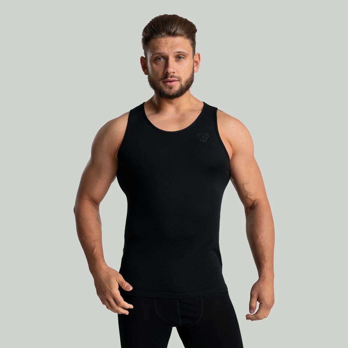 STRIX MERINO I Tank Top Black · záber 4