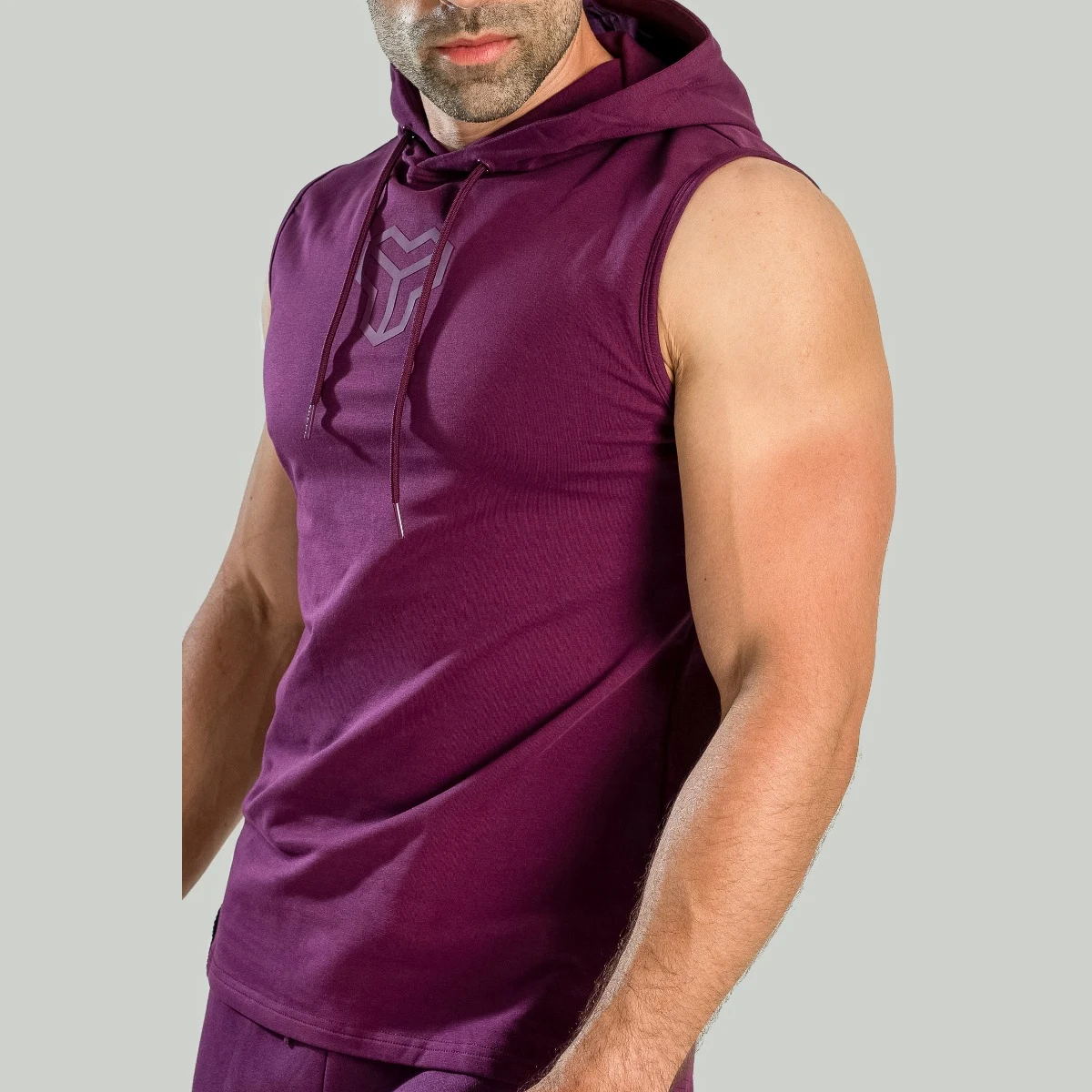 STRIX Koszulka bez rękawów z kapturem Essential Plum · záber 2