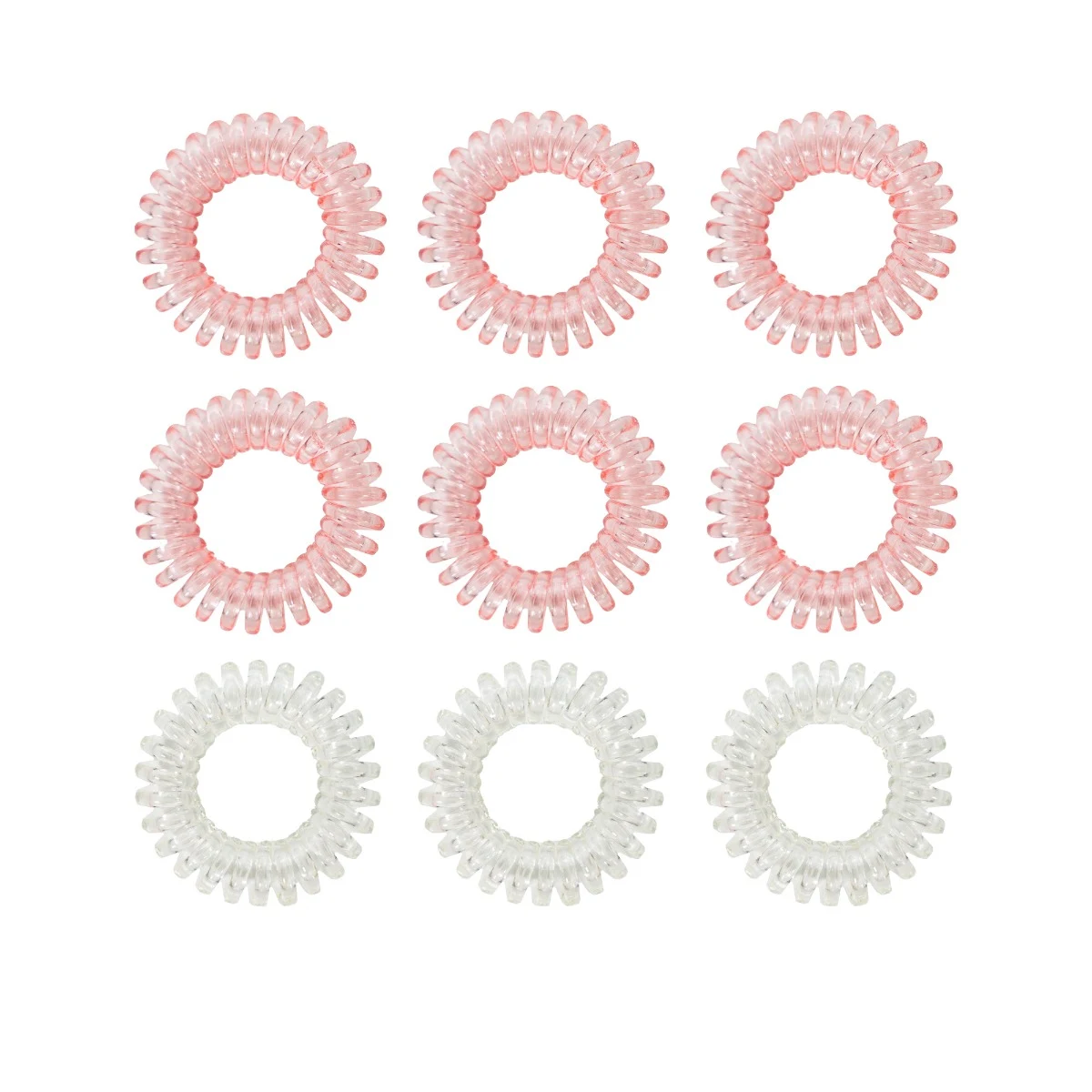 BeastPink Set of spiral hair ties Pink · záber 1