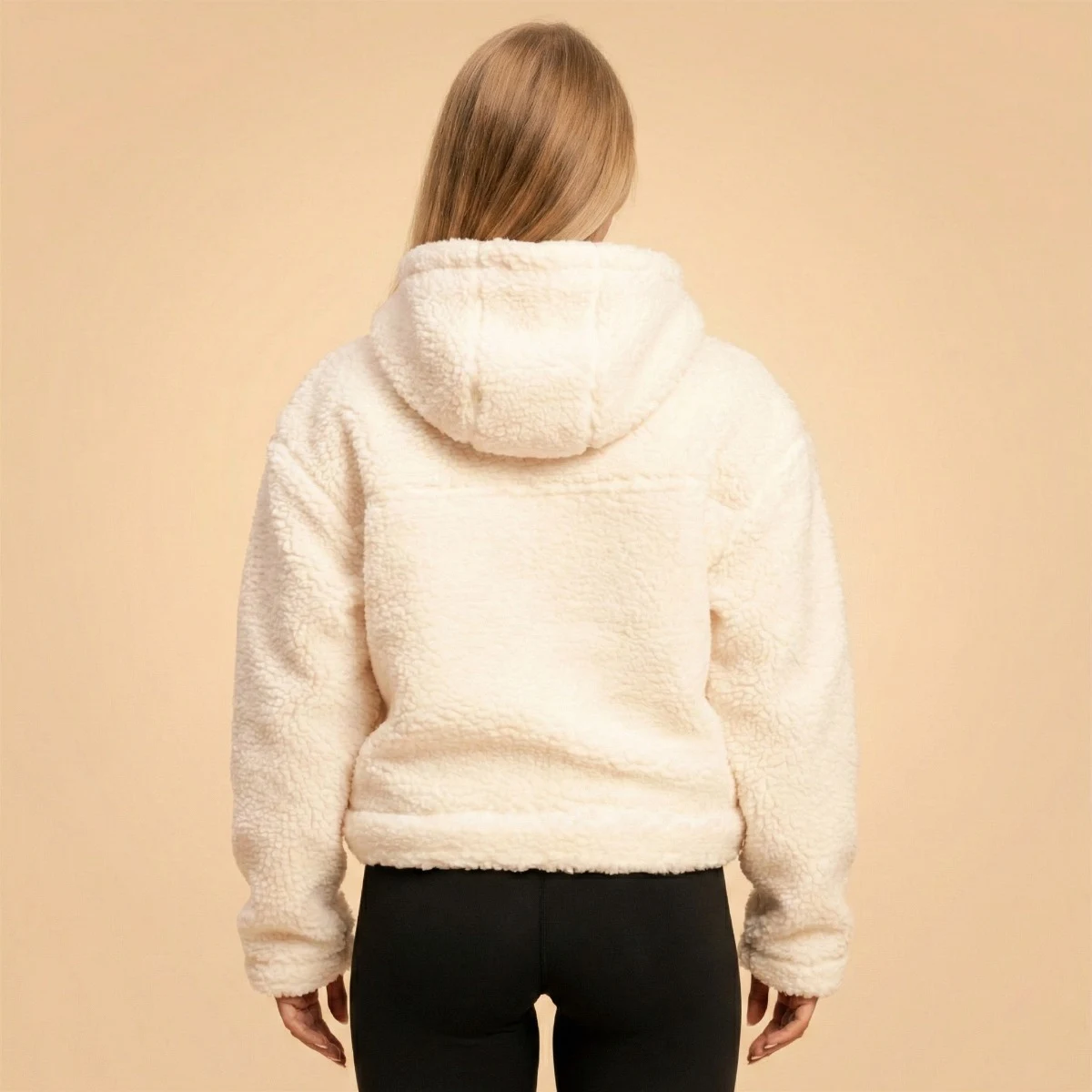 BeastPink Women‘s Bliss Hoodie Jacket Ivory - Rozmiar: XS | Kolor: Béžová | Waga: 0,77 g | Opakowanie: 10 · záber 3