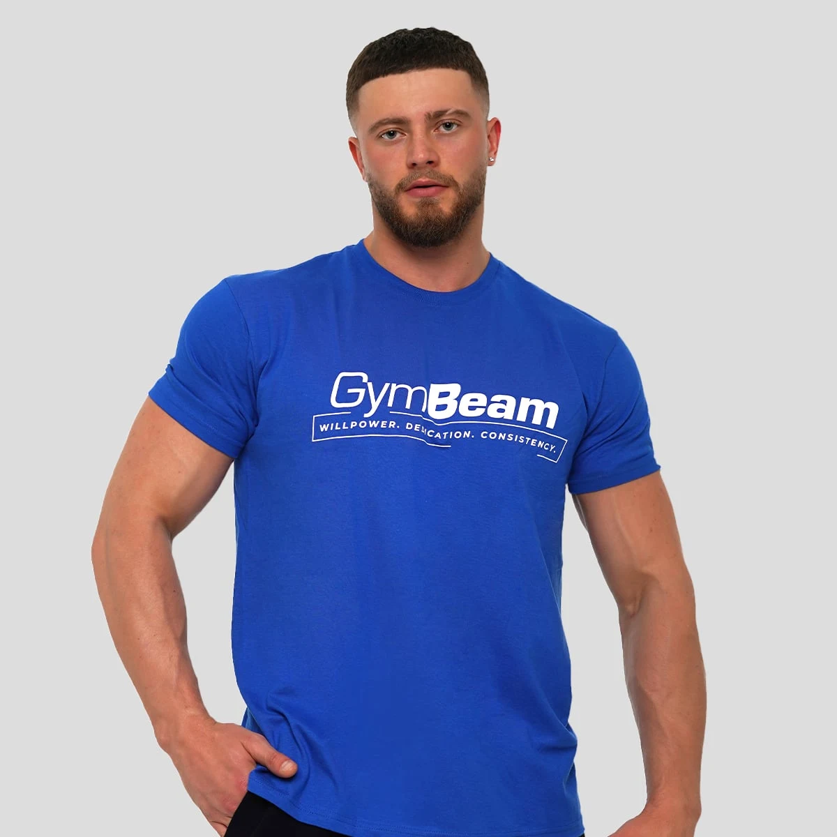 GymBeam Willpower T-shirt Royal Blue - Kolor: Niebieski | Waga: 0,211 g · záber 1