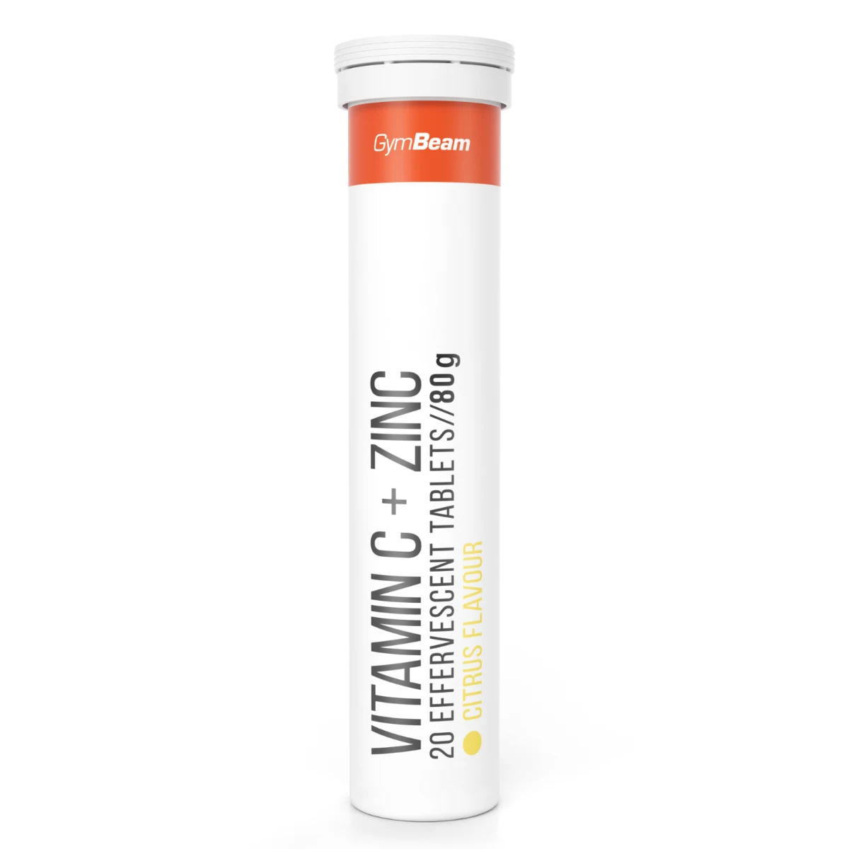 GymBeam Effervescent Vitamin C + Zinc - Smak: Cytrusowy | Waga: 0,078 g | Opakowanie: 12 · záber 1