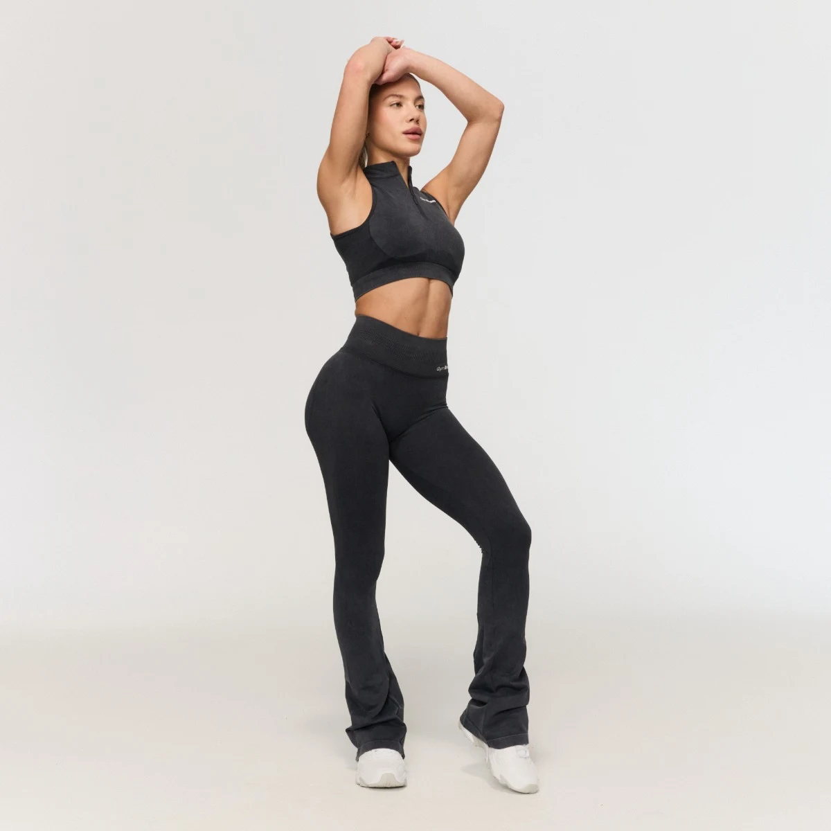 GymBeam Women‘s Fierce Seamless Pants Dark Grey · záber 3