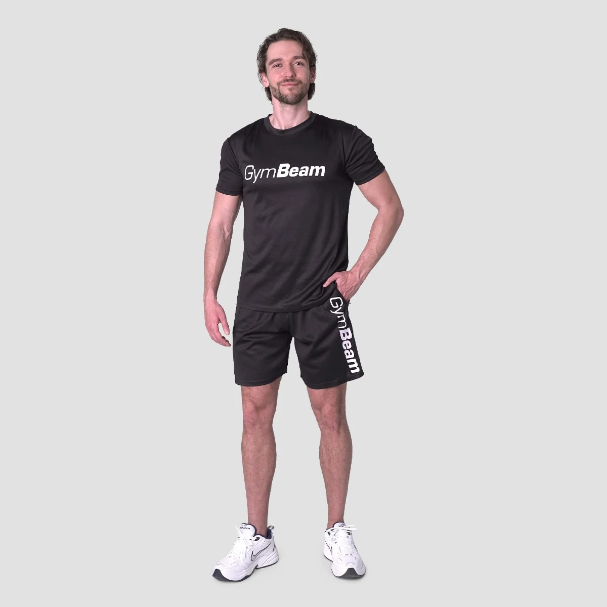 GymBeam Mesh Shorts Essence Black - Rozmiar: M | Kolor: Czarny | Waga: 0,192 g | Opakowanie: 75 · záber 5