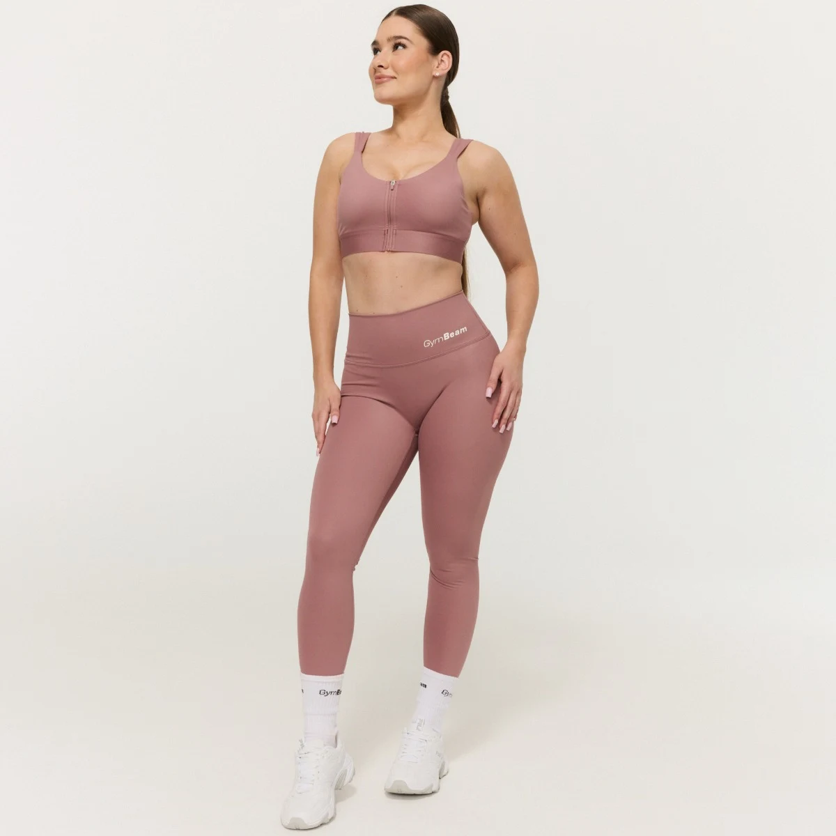 GymBeam Prime Sports Bra Haze - Rozmiar: XS | Kolor: Różowy | Waga: 0,095 g | Opakowanie: 90 · záber 5
