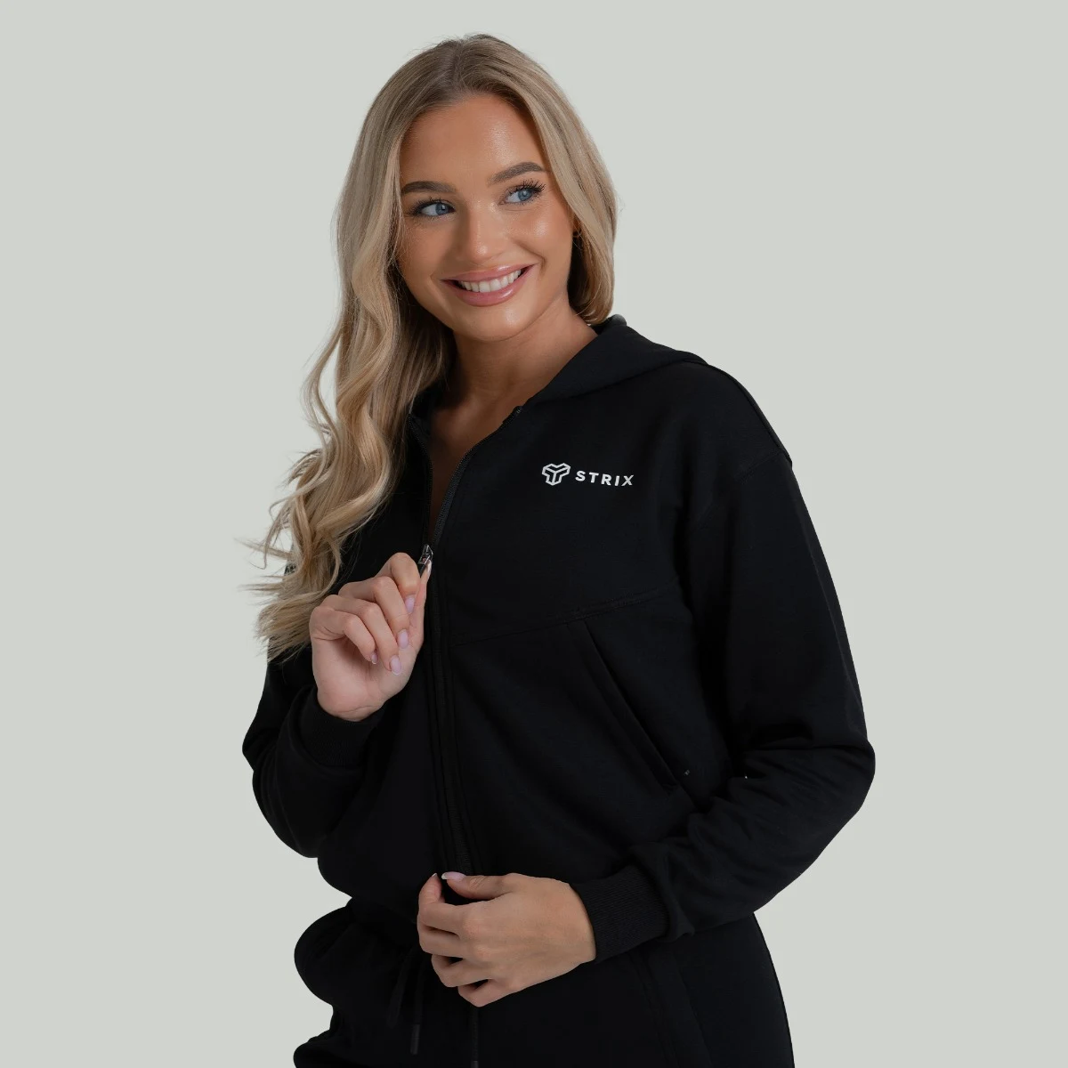 STRIX Women‘s ZOA Zip-Up Sweatshirt Black - Rozmiar: XS | Kolor: Czarny | Waga: 0,5079 g | Opakowanie: 40 · záber 4