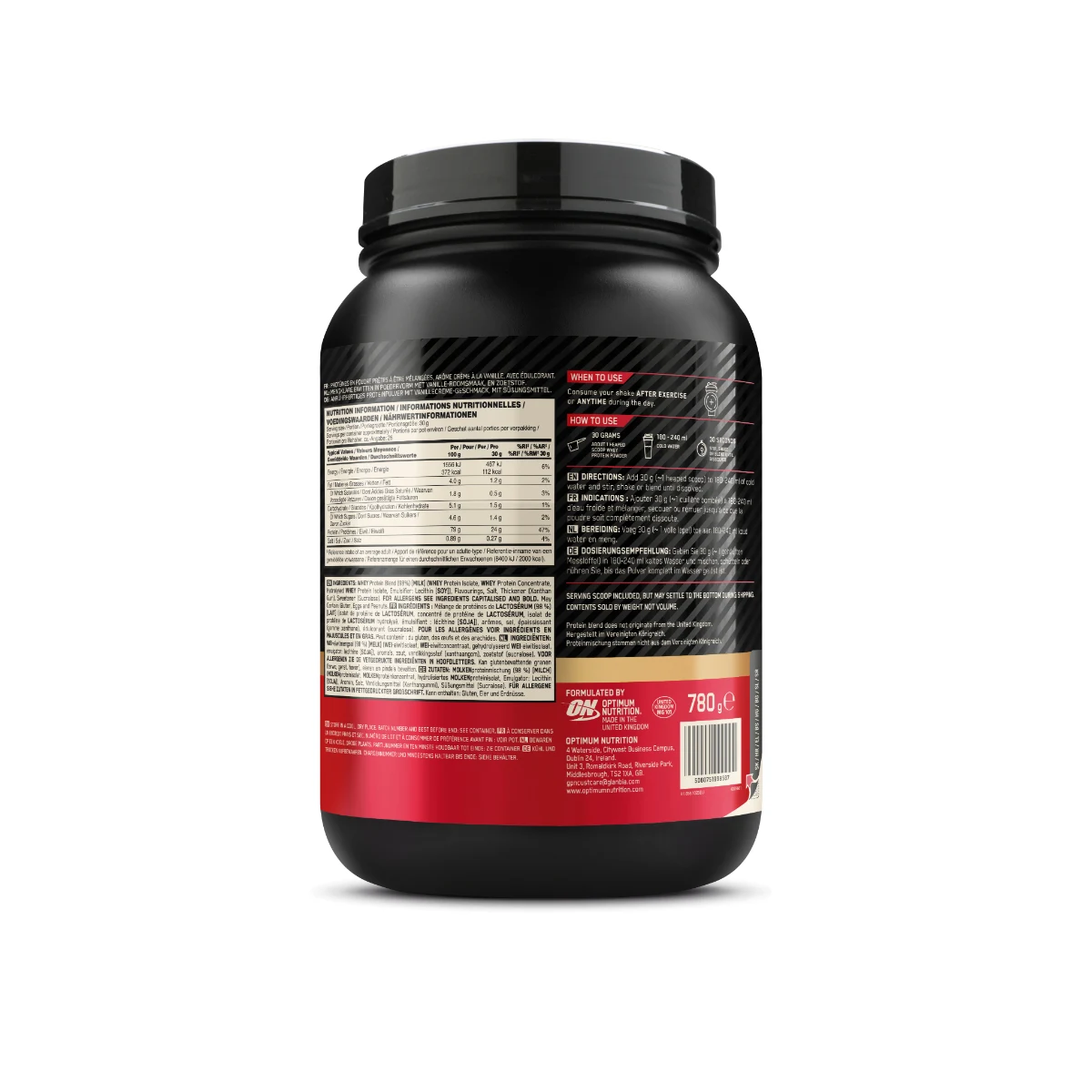 Optimum Nutrition Białko Whey Gold Standard 100% - Smak: Francuski krem waniliowy | Waga: 0,768 g | Opakowanie: 768 g · záber 3