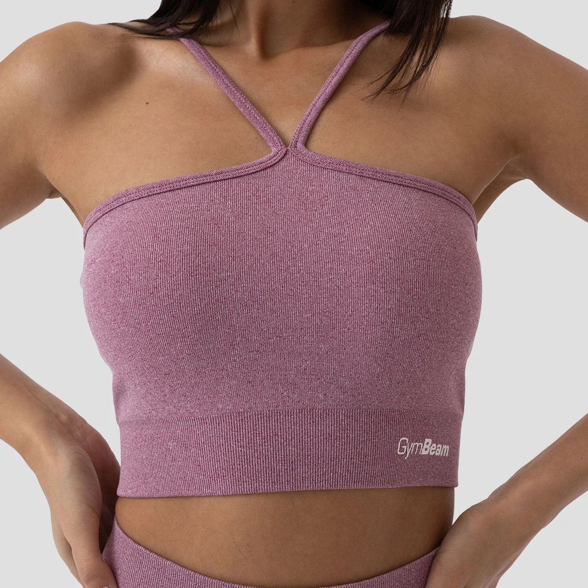 GymBeam FLO Sports Halter Bra Violet · záber 3