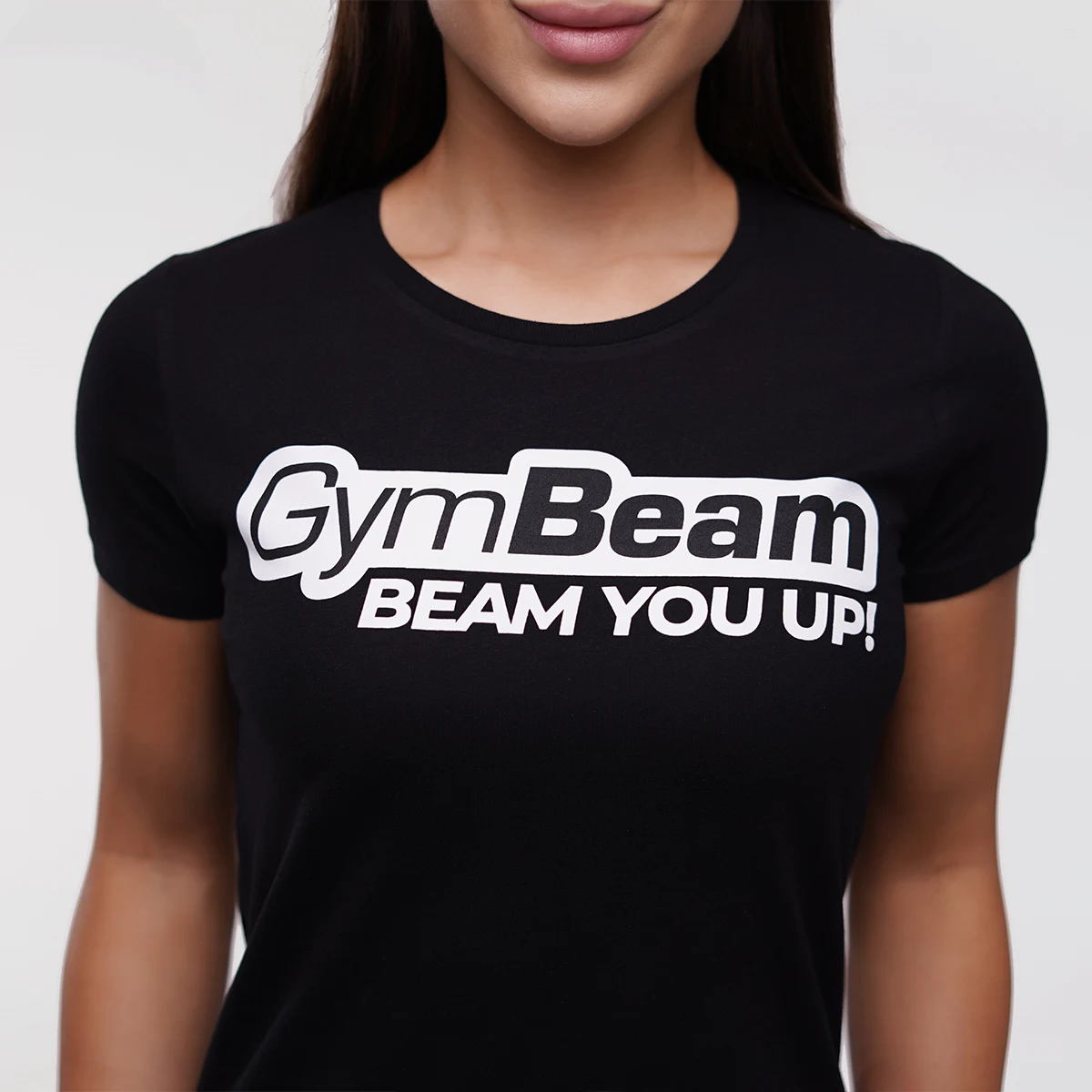 GymBeam Women‘s Beam T-shirt Black - Rozmiar: XXL | Kolor: Czarny | Waga: 0,17 g · záber 3