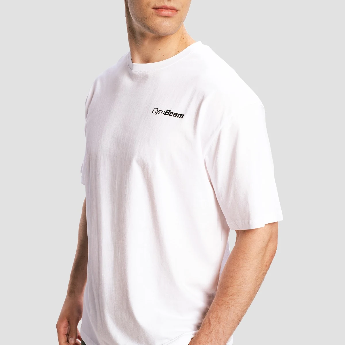 GymBeam Limitless Oversized T-Shirt White - Rozmiar: XL | Kolor: Biały | Waga: 0,2375 g | Opakowanie: 85 · záber 2