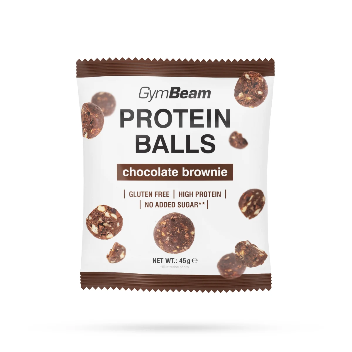 GymBeam Protein Balls - Smak: Brownie czekoladowe | Waga: 0,045 g | Opakowanie: 45 g · záber 1