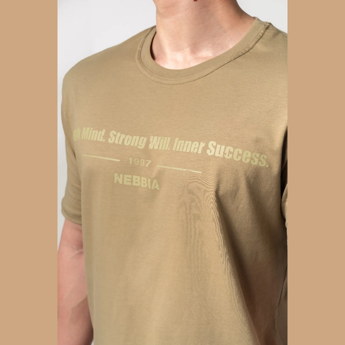 NEBBIA T-Shirt FLEXIN Beige · záber 2