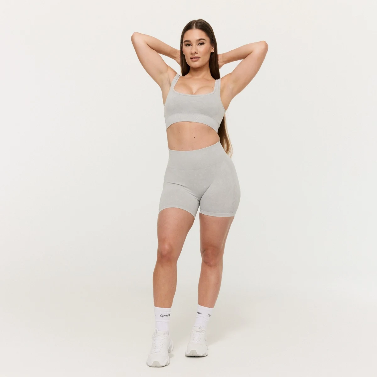 GymBeam Women‘s Lift Seamless Shorts Grey - Rozmiar: S | Kolor: Szary | Waga: 0,11 g | Opakowanie: 80 · záber 5