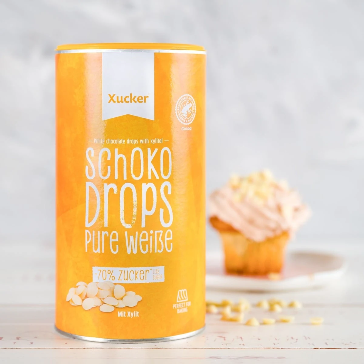 Xucker Dropsy Biała Czekolada - Smak: Biała czekolada | Vek: Dorośli | Waga: 0,82 g | Opakowanie: 750 g · záber 3