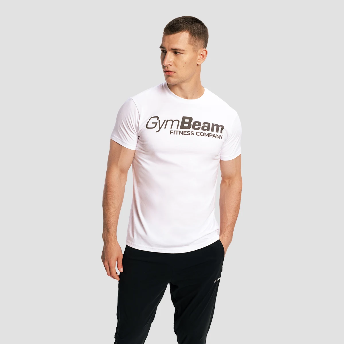 GymBeam Fitness T-shirt White · záber 4