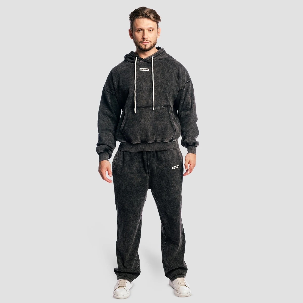GymBeam Aura Hoodie Washed Black - Kolor: Czarny | Waga: 1,04 g | Opakowanie: 15 · záber 5