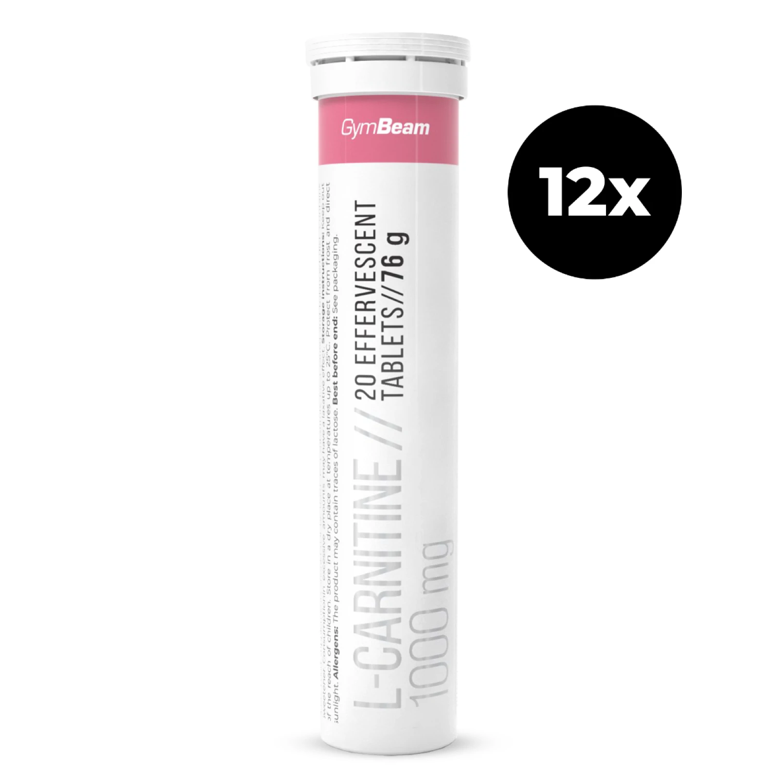 GymBeam L-carnitine 1000 mg - Smak: Malina | Waga: 0,96 g · záber 1