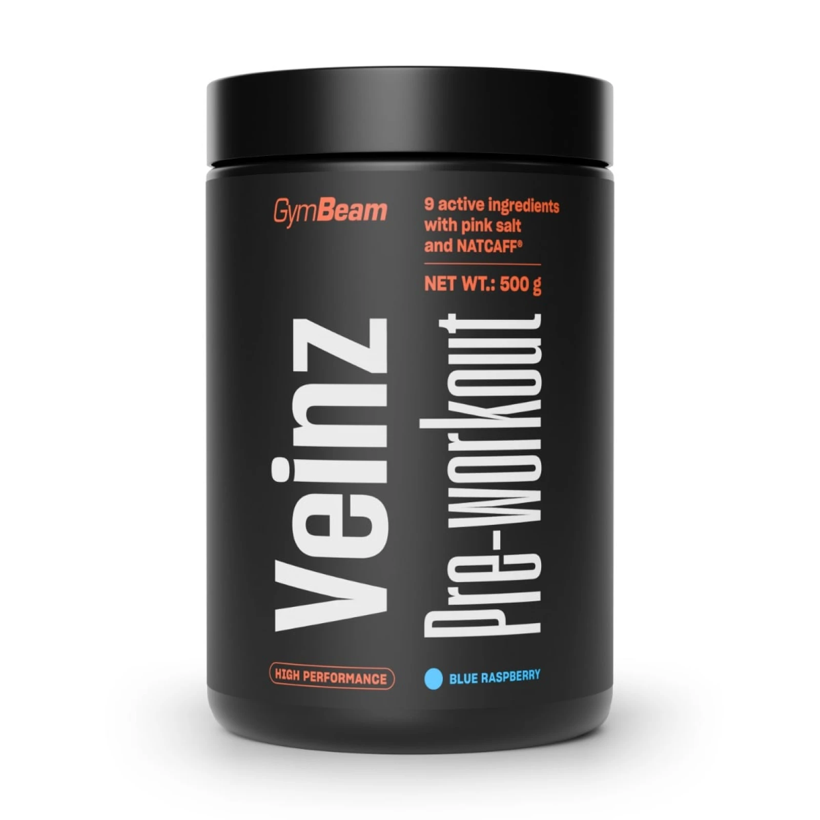 Veinz Pre-workout - GymBeam - Smak: Niebieska malina | Waga: 0,5 g | Opakowanie: 500 g · záber 1