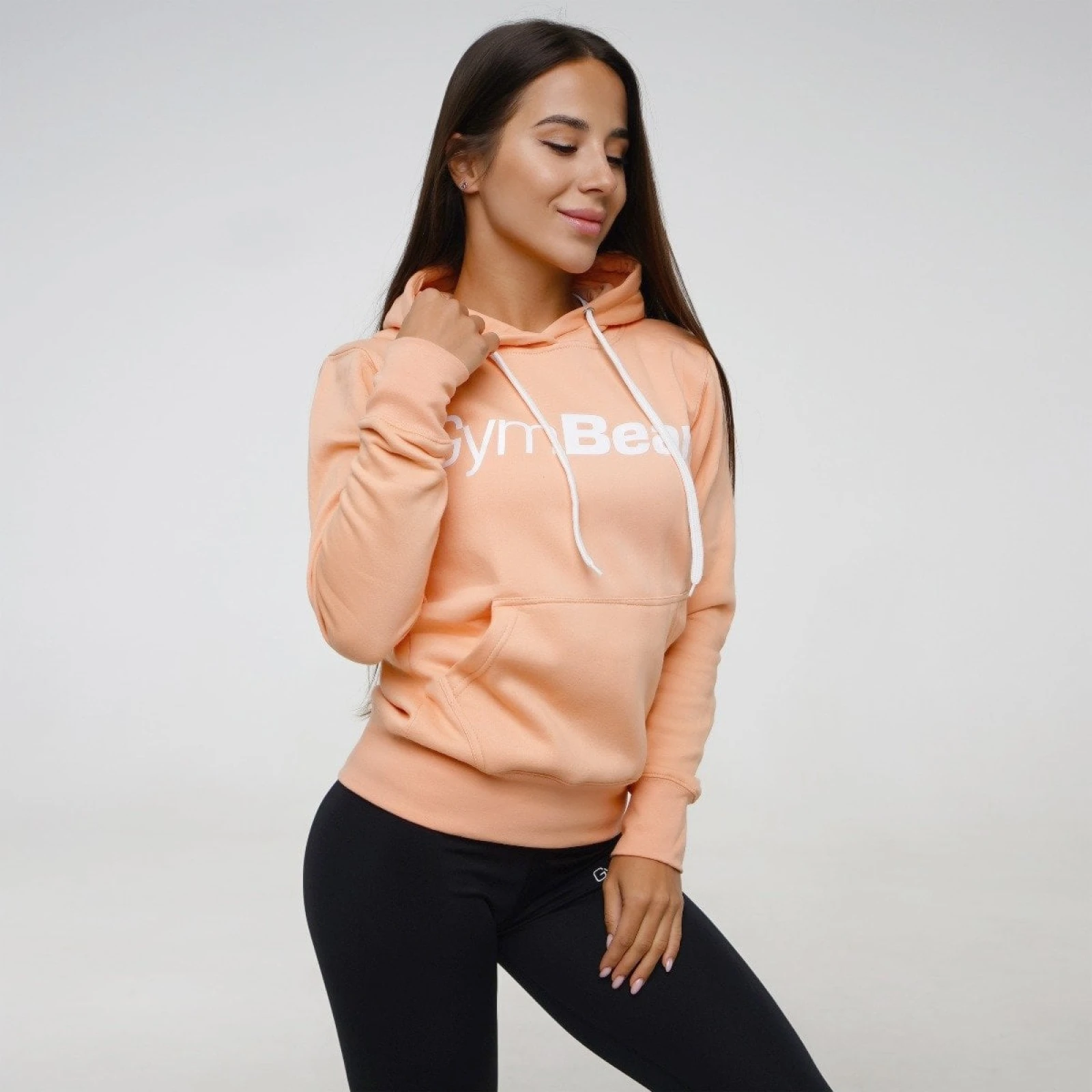 GymBeam Women‘s Hoodie Athlete Powder Peach · záber 1
